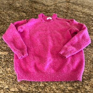 Pink off the shoulder sweater size S/M